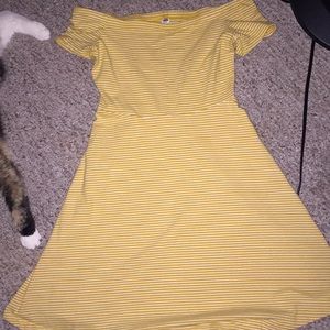 off the shoulder dress